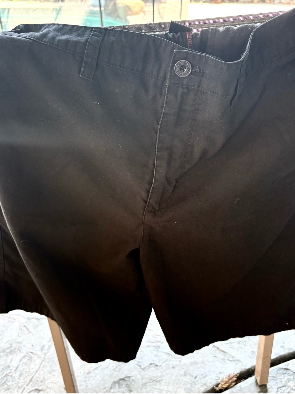 Quiksilver Men's Black Flat Front Shorts